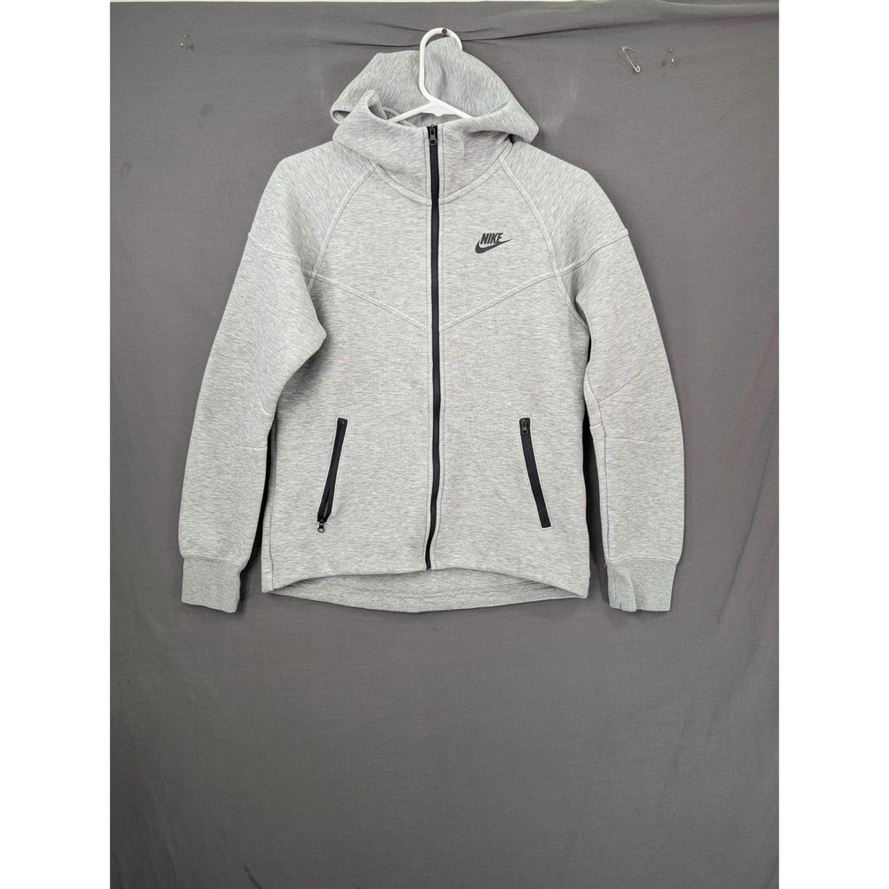 Nike Sportswear Tech Fleece Full Zip Hoodie Grey FB8338-063 Mens Small